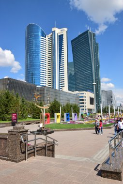 Görünümünde Astana, Kazakistan, Expo 2017 dizi başkenti