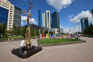 Görünümünde Astana, Kazakistan, Expo 2017 dizi başkenti