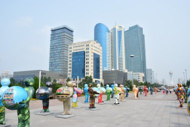 Görünümünde Astana, Kazakistan, Expo 2017 dizi başkenti