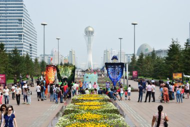Görünümünde Astana, Kazakistan, Expo 2017 dizi başkenti