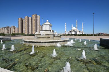 Görünümünde Astana, Kazakistan, Expo 2017 dizi başkenti