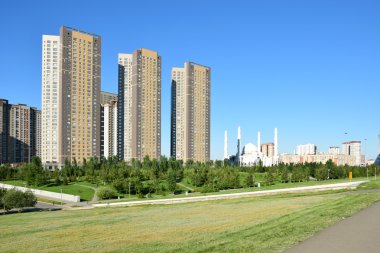 Astana 'da modern binalar, Kazakistan 'ın başkenti, Expo 2017 ev sahibi