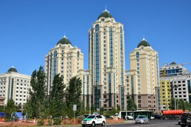 Astana 'da modern binalar, Kazakistan 'ın başkenti, Expo 2017 ev sahibi