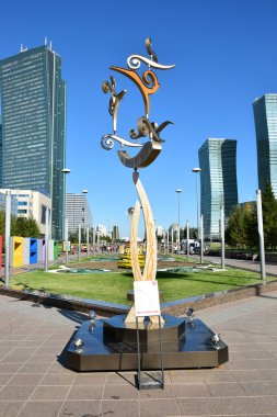 Görünümünde Astana, Kazakistan, Expo 2017 dizi başkenti