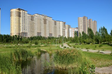 Görünümünde Astana, Kazakistan, Expo 2017 dizi başkenti