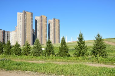 Görünümünde Astana, Kazakistan, Expo 2017 dizi başkenti