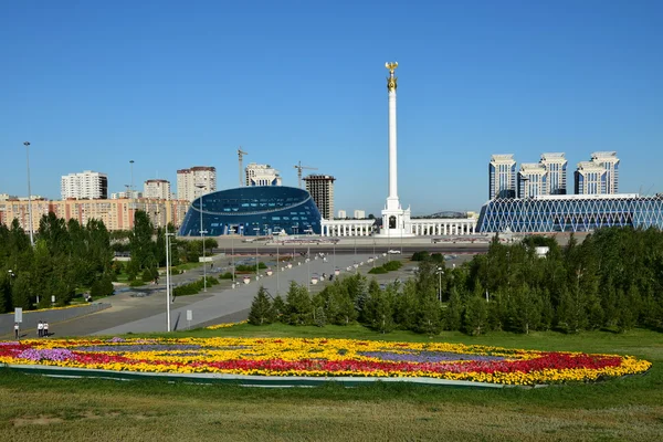 Взгляд Астану Столицу Казахстана Принимающего Экспо 2017 — стоковое фото