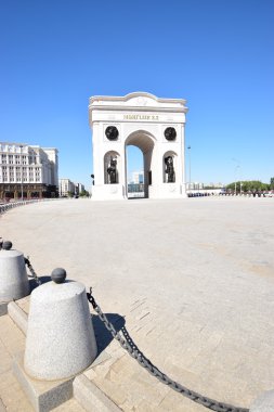 Astana 'da zafer kemer, Kazakistan 'ın başkenti, Expo 2017 ev sahibi