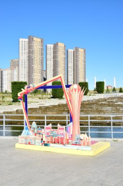 Görünümünde Astana, Kazakistan, Expo 2017 dizi başkenti