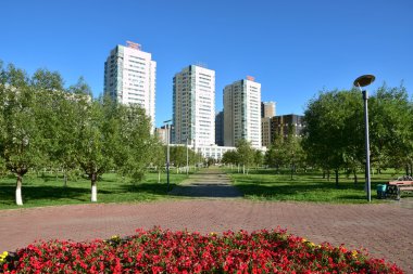 Görünümünde Astana, Kazakistan, Expo 2017 dizi başkenti