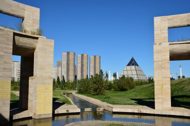 Görünümünde Astana, Kazakistan, Expo 2017 dizi başkenti