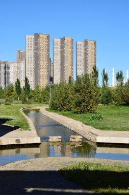 Görünümünde Astana, Kazakistan, Expo 2017 dizi başkenti