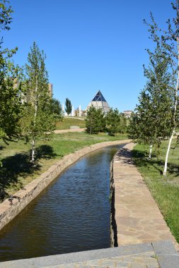 Görünümünde Astana, Kazakistan, Expo 2017 dizi başkenti