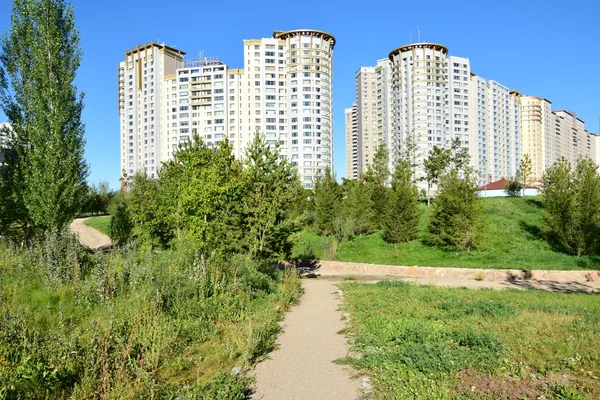 Blick in Astana, der Hauptstadt Kasachstans, Gastgeber der Expo 2017 — Stockfoto