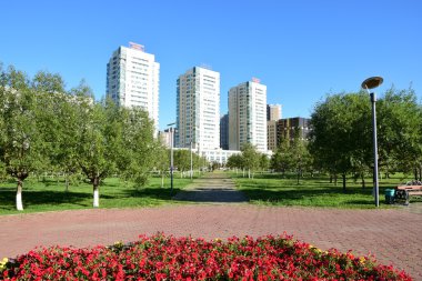 Görünümünde Astana, Kazakistan, Expo 2017 dizi başkenti
