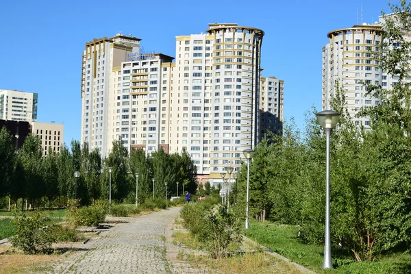 Blick Astana Der Hauptstadt Kasachstans Gastgeber Der Expo 2017 — Stockfoto