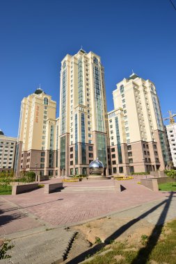 Modern Astana, Kazakistan başkenti bina konut