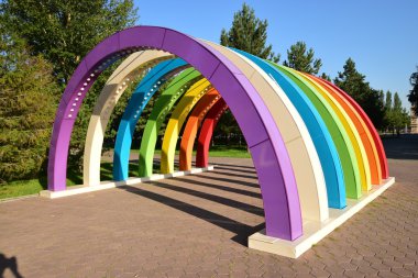 Görünümünde Astana, Kazakistan, Expo 2017 dizi başkenti