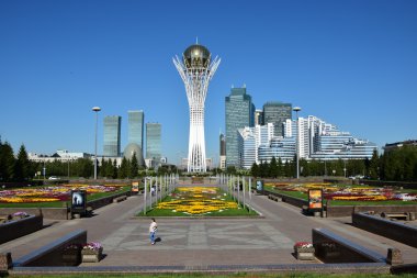 Görünümünde Astana, Kazakistan, Expo 2017 dizi başkenti