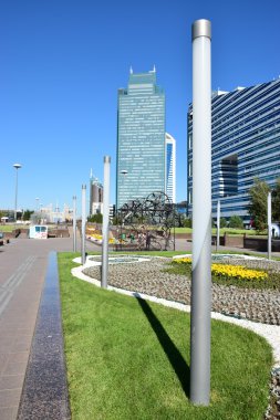 Kazakistan'ın başkenti Astana'daki Baiterek kulesinin görünümü