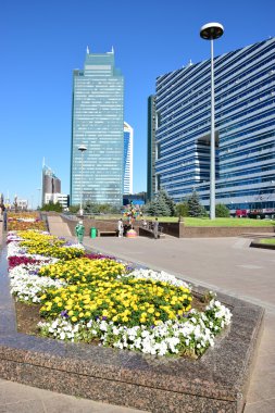 Kazakistan'ın başkenti Astana'daki Baiterek kulesinin görünümü