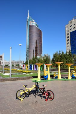 Görünümünde Astana, Kazakistan, Expo 2017 dizi başkenti
