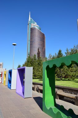 Görünümünde Astana, Kazakistan, Expo 2017 dizi başkenti
