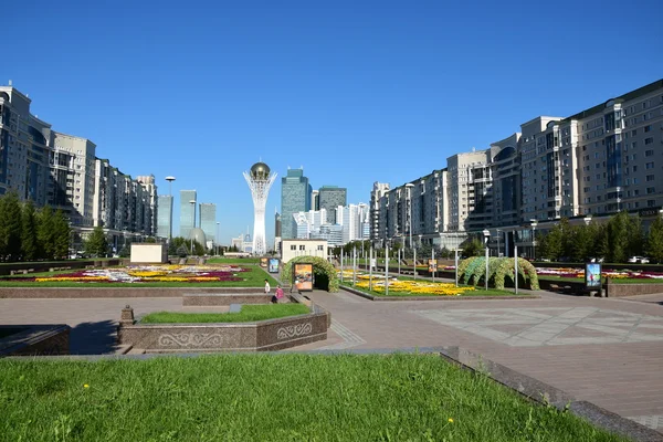 Vista Torre Baiterek Astana Capital Cazaquistão — Fotografia de Stock