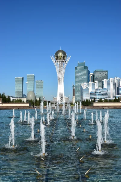 Blick Auf Den Baiterek Turm Astana Der Hauptstadt Kasachstans — Stockfoto