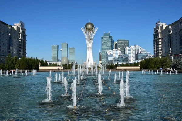 Blick Auf Den Baiterek Turm Astana Der Hauptstadt Kasachstans — Stockfoto