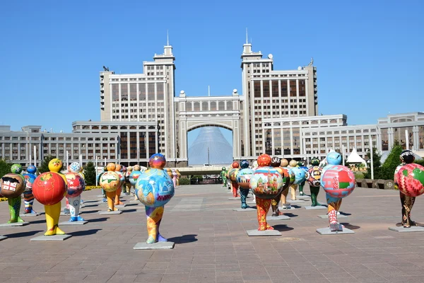 Weergave Astana Hoofdstad Van Kazachstan Gastheer Van Expo 2017 — Stockfoto