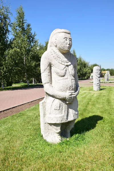 Socha Astana Hlavním Městě Kazachstánu Hostu Expo 2017 — Stock fotografie