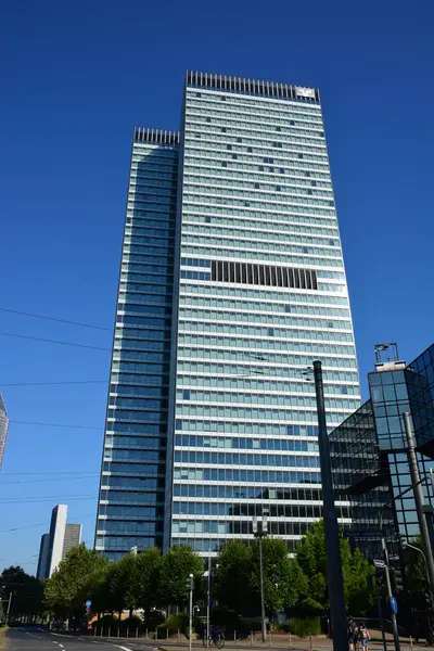 Frankfurt Deutschland 2021 Hochhäuser Der Stadt Frankfurt Main — Stockfoto