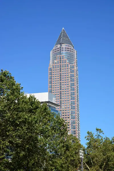 Francfort Allemagne 2021 Des Gratte Ciel Dans Ville Francfort Sur — Photo