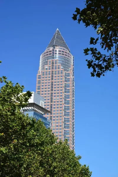 Φρανκφούρτη Γερμανία 2021 Ουρανοξύστες Στην Πόλη Της Φραγκφούρτης — Φωτογραφία Αρχείου