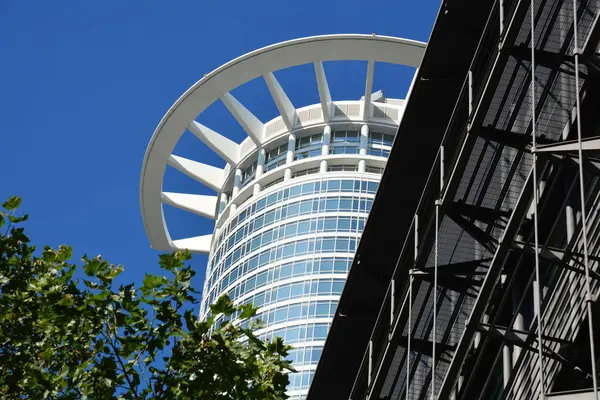 Francfort Allemagne 2021 Vue Avec Des Bâtiments Modernes Dans Ville — Photo