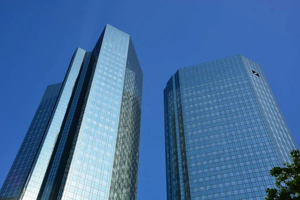 Frankfurt Germany 2021 Skyscrapers City Frankfurt Main — Stock Photo, Image