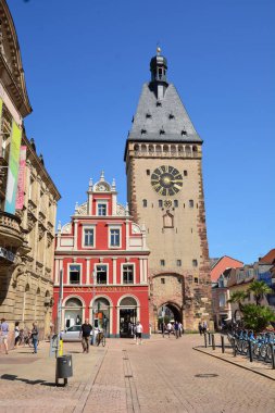 Speyer, Almanya 08.14.2021: Speyer 'de tarihi dalgalanmalar