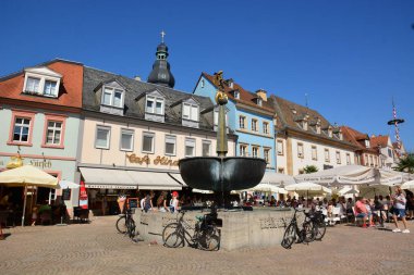 Speyer, Almanya 08.14.2021: Speyer 'de tarihi dalgalanmalar