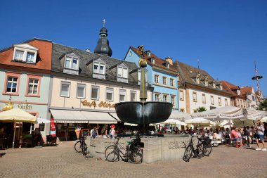 Speyer, Almanya 08.14.2021: Speyer 'de tarihi dalgalanmalar