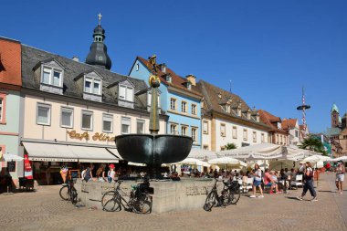 Speyer, Almanya 08.14.2021: Speyer 'de tarihi dalgalanmalar