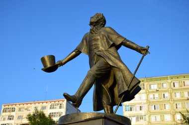 astana, Kazakistan ın Puşkin Anıtı