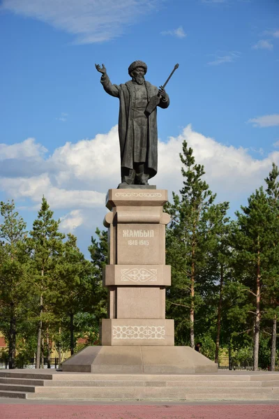 Monumento a Dschambul Dschabayev — Foto Stock