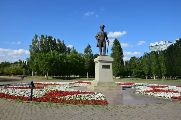 Monument to Mustafa Kemal Atatürk in Astana — стокове фото
