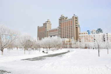 Astana, Kazakistan başkenti modern binalar