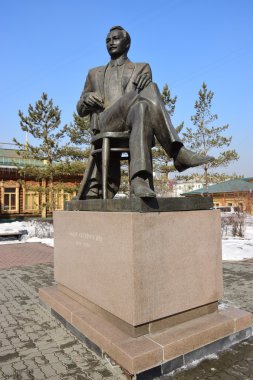 Anıt ot büyük Kazak şair sak Seifullin