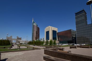 Astana, Kazakistan'ın sokak görünümü