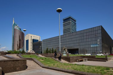 Astana, Kazakistan'ın sokak görünümü