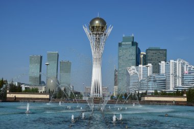 Astana, Kazakistan'ın Baiterek Kulesi