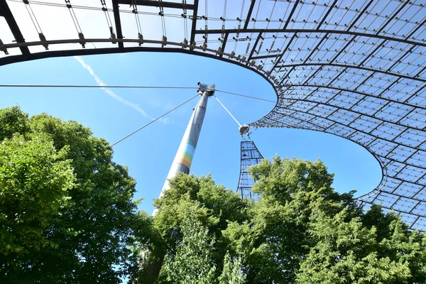 Münih, Almanya Olimpiyat Stadion çatısı — Stok fotoğraf